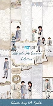 Scrapbooking Kit Children Celebrating my Communion PapersForYou 15x30cm
