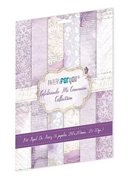 Kit 6 Rice Papers Blonde Girl Celebrating my Communion PapersForYou 30x21cm