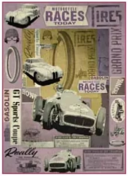 Classic Paper for Decoupage Race Car Stamperia