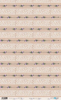 PapersForYou Belle Époque Rijstpapier Paarse Viooltjes 54x33cm