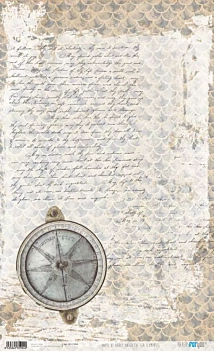 Papel de arroz Compass Under the Sea PapersForYou 54x33cm