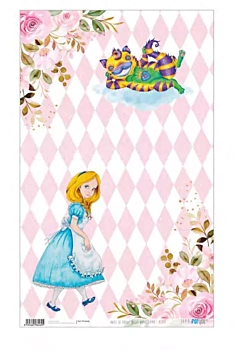 Papel de Arroz Cheshire Cat Magic Wonderland PapersForYou 54x33cm