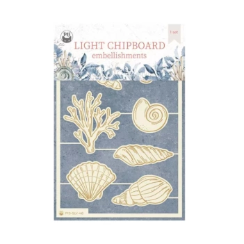 Die-Cuts Light Chipboard conchiglie Sea la vie P13