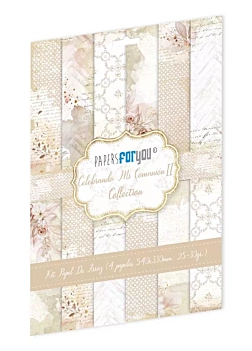 Kit 4 Brown Girl Rice Papers 2 Celebrating my Communion PapersForYou 54x33cm