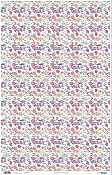 SUPER OFERTA **40%** PapersForYou Wielokolorowe Kwiaty Papier tekturowy 32x48cm
