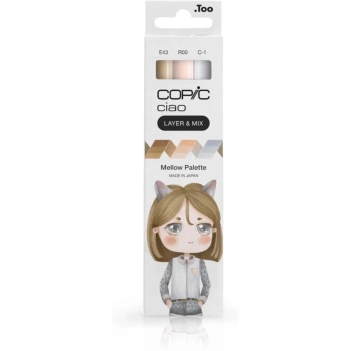 Copic Ciao Layer & MixSet 3 Alkoholmarker Mellow Palette 