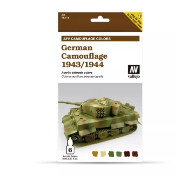 Zestaw 6 farb modelarskich 414 German Camouflage AFV Vallejo 8ml