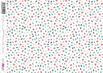 Papier de riz Summer Dots Summer Trip PapersForYou 30x21cm