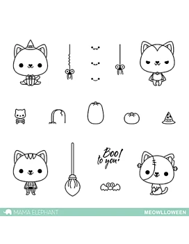 Set de sellos transparentes Little Fairy Agenda Mama Elephant