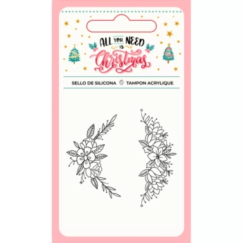 Craftelier All You Need Is Christmas Silikonstempel - Blumen
