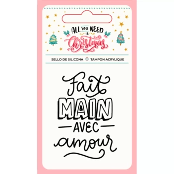 Tampons Fait main avec amour All You Need Is Christmas Craftelier