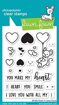 All My Heart Lawn Fawn Clear Stamp