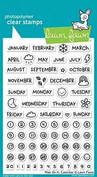 Lawn Fawn, Clear Stamp, Plan On It: Calendar