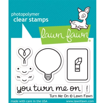 Lawn Fawn Clear Stamp, Turn Me On