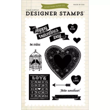 Echo Park Set 11 Clear Stamps Lucky in love