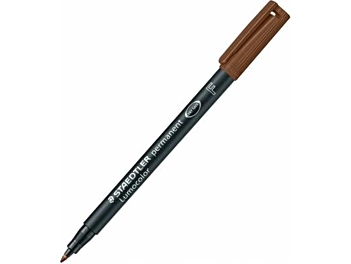 Pennarello indelebile Staedtler Lumocolor F color seppia