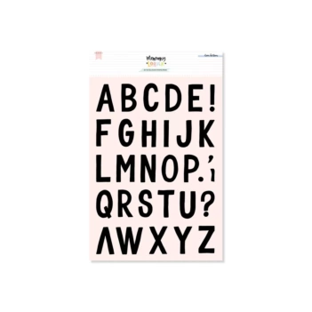 Set di timbri acrilici alfabeto Mix L Memory Loquer Lora Bailora
