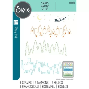 Plantilla de Stencil Golden Rings Sizzix