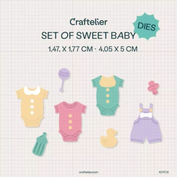 Set di fustelle Bebè dolci sogni Craftelier
