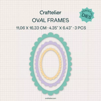 Conjunto de matrizes essenciais para molduras ovais Craftelier