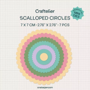 Craftelier Essential Dies: Mini Scalloped Circles