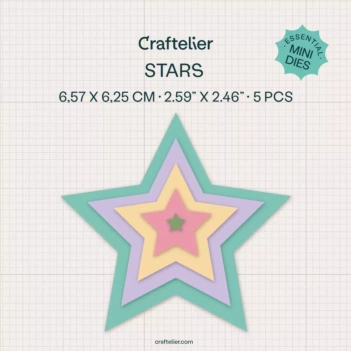 Set di fustelle essenziali Craftelier Mini Stars