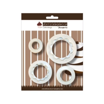 SUPER OFERTA **60%** Set 4 Moldes para Postres Flores Stamperia