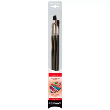 Set mit 3 Acrylpinseln 4221 Top Acryl da Vinci