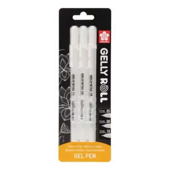 Set van 3 Gelly Roll-pennen 08/05/10 Sakura Wit