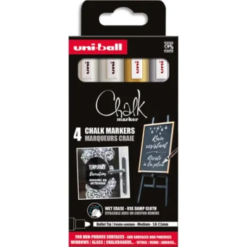 Set 4 Rotuladores surtidos PWE5M Uni Chalk Posca