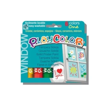 Playcolor Window Set 6 Farbe in Stiftform 10g