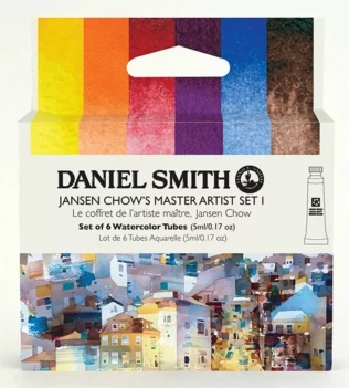 Set mit 6 Aquarelltuben Jansen Chow Daniel Smith 5 ml
