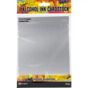 Set of 10 Black Cardboards Alcohol Ink Tim Holtz 12x17cm