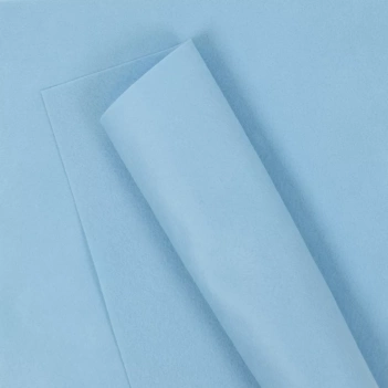 Set 2 Feuilles de tissu en feutre bleu bébé Craftelier 30x30cm