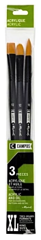 Set von 3 Campus Acryl XL Bürsten