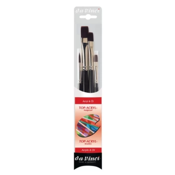 Set mit 4 Acrylpinseln 4220 Top Acryl da Vinci