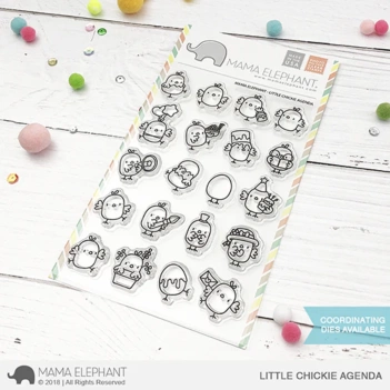 Set de sellos transparentes Lunar Animals Mama Elephant