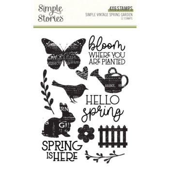 Set de sellos transparentes SV Spring Garden Simple Stories