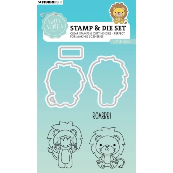 Studio Light  Sweet Stories Dies and Clear Stamps  Little Lion