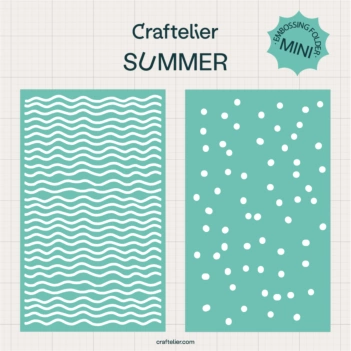 Set 2 mini carpetas de embossing Amor Verdadero Craftelier
