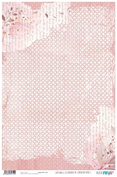 Kartonnen papieren meisje viert mijn communie PapersForYou 32x45cm