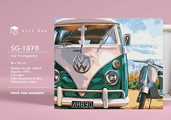 Zestaw do malowania po numerach VW Transporter Alex Bog 40x50cm