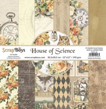 Kit de Scrapbooking House Of Science Scrap Boys 30x30cm