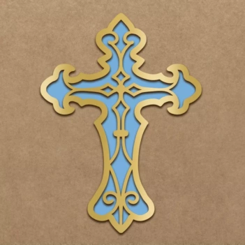 Gold Mirror Acryl Shaker Cross Kora Projects