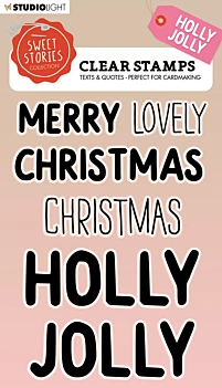 Set van transparante postzegels Zinnen Sweet Stories Christmas Studio Light