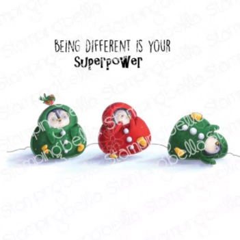 Stamping Bella Gummistempel - Snowsuit Penguins
