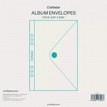 Craftelier Basics Enveloppen voor 6 Rings Album 5,91" x 8,66"