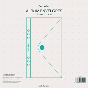 Craftelier Basics Enveloppen voor 6 Rings Album 5,11" x 8,66"