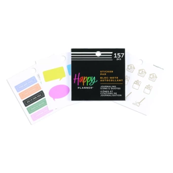 Pad de stickers Tiny Journaling Monthly Essentials Happy Planner