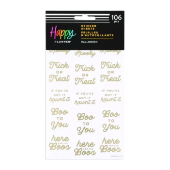 Set de stickers Halloween Happy Planner